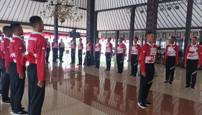 Jelang HUT RI, 31 Calon Pasukan Pengibar Bendera Pusaka Purbalingga Jalani Latihan Intensif
