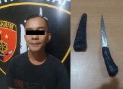 Polres Prabumulih Bersama Polsek Barat Gelar Razia Gabungan, 1 Pelaku Diringkus Bawa Sanjam