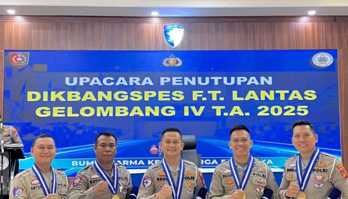 Satlantas Polres Prabumulih Kembali Toreh Prestasi, Predikat Terbaik Pendidikan Pengembangan Spesialis Fungsi Lantas Gelombang IV Tahun 2025