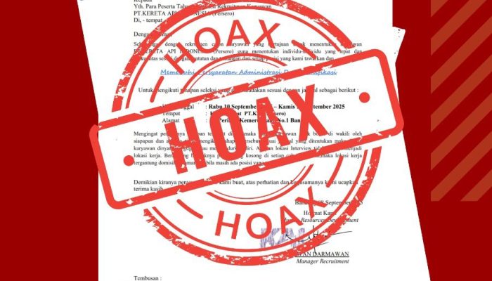 KAI Daop 5  Himbau Masyarakat Agar Waspada Penipuan pada Rekrutmen PT KAI