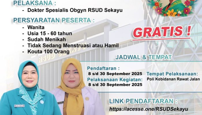 Pemkab Muba Melalui RSUD Sekayu Gelar Operasi Bibir Sumbing dan Screening Lesi Pra Kanker Servicks Berbasis Kecerdasan Pembuatan (AI) Gratis