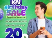 Jangan Ketinggalan Hari ini KAI Hadirkan Promo Spesial HUT ke-80: Birthday Sale Diskon 20 Persen & Flash Sale Tiket Rp80 Ribu