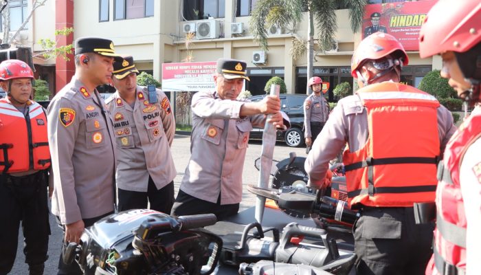 Antisipasi Potensi Bencana Alam, Polres Purworejo Menyatakan “Personel dan Peralatan Siap Tempur