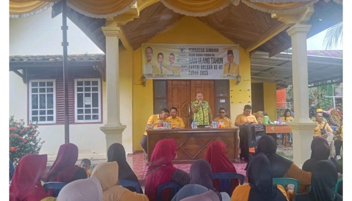 HUT ke-61 DPD Partai Golkar PALI Gelar Bakti Sosial Kepada Masyarakat
