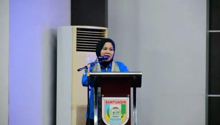 Irma Muthoharoh Lantik KNPI Banyuasin, Minta Pemuda Jadi Motor Pembangunan Daerah