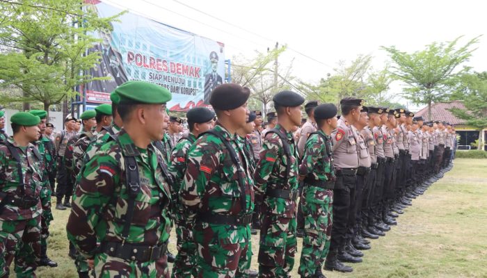400 Personel Disiagakan Polres Demak Hadapi Potensi Unjuk Rasa
