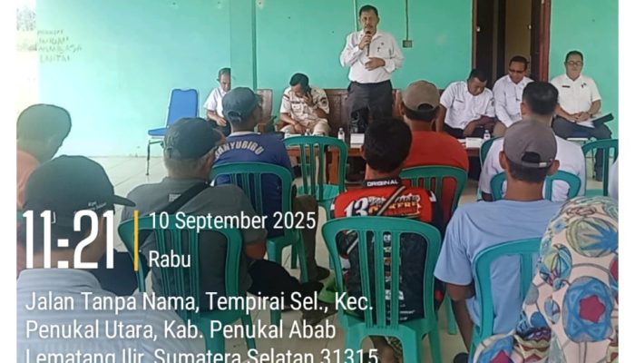 Disnakertrans Pali Bagikan Lahan dan Rumah ke 31 KK Penerima Program Transmigrasi di Tempirai Selatan