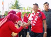 HUT RI ke-80, Walikota Prabumulih Ikuti Kegiatan Jalan Santai di Kelurahan Sukaraja
