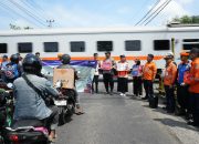 Hari Perhubungan Nasional 2025 dan HUT ke-80, KAI Daop 5 Serentak Gelar Sosialisasi Keselamatan di 11 Perlintasan Sebidang