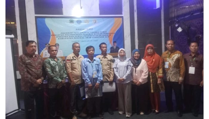 Disnakertrans Pali Gelar Sosialisasi Program Penempatan Tenaga Kerja serta Perlindungan Pekerja Migran Indonesia