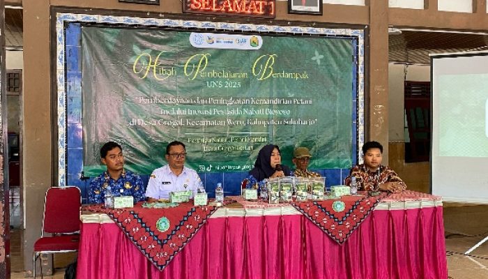 Mahasiswa UNS Dorong Kemandirian Petani Lewat Inovasi Pestisida Nabati “Bio-Yoso” di Desa Grogol