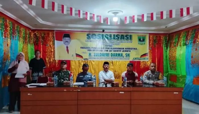 DPRD Sumbar Fraksi Golkar Gelar Sosialisasi Perda No 9 Tahun 2018, Dorong Sinergi Pemerintah dan Masyarakat Lawan Narkoba