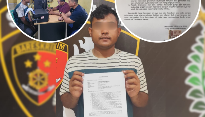 Polsek Prabumulih Barat Amankan Pelaku Pungli di Tugu Nanas