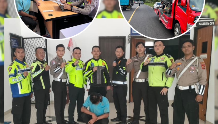 Lakalatas, Polres Prabumulih Gerak Cepak Ke TKP di Jalan Lintas Prabumulih – Muara Enim