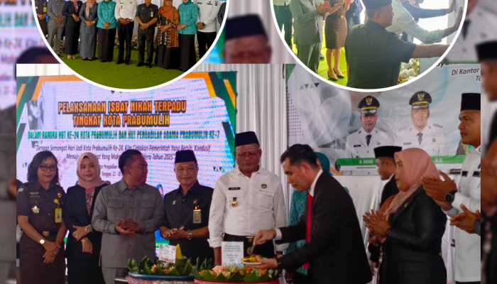 Walikota Prabumulih Hadiri Pembukaan Isbat Nikah Terpadu dalam Rangka HUT Kota ke-24 dan Pengadilan Agama ke-7