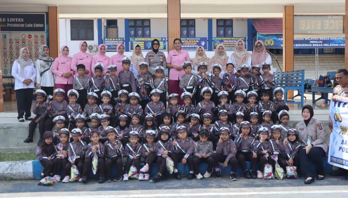 Satlantas Polres Prabumulih Gelar Giat Polisi Sahabat Anak di TK Kemala Bhayangkari