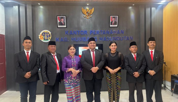 Pelantikan di Lingkup Kementrian ATR/BPN, 7 Pejabat Pengawas Kantor Pertanahan Humbahas Mutasi Jabatan