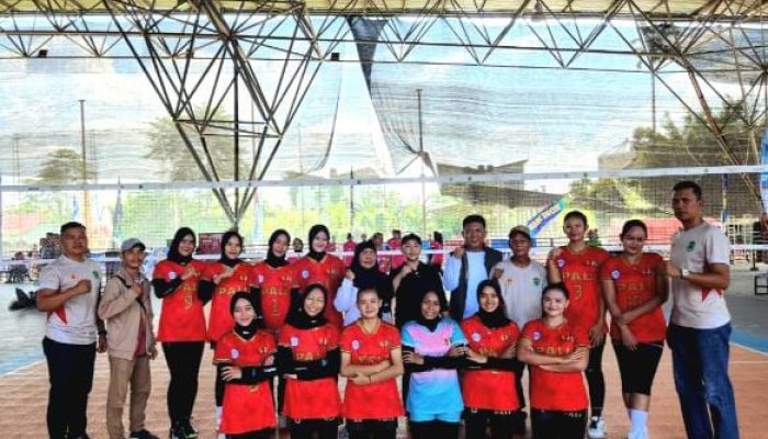 Tim Voli Putri PALI ke Empat Besar Porprov ke-XV di Muba