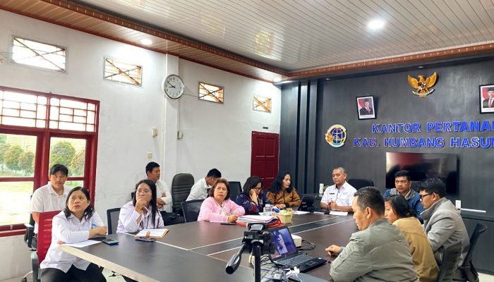 Capai Target 1000 Bidang, Kantor Pertanahan Humbahas Lakukan Rapat PTSL TA. 2025