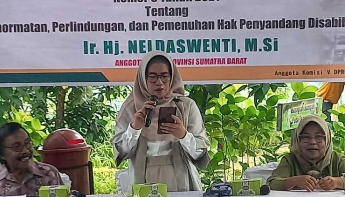 DPRD Sumbar Sosper No 3 Tahun 2021, Neldaswenti : Hak Penyandang Disabilitas Dijamin Negara
