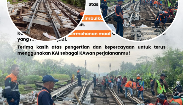 KAI Daop 5 Lakukan Penggantian Wesel di Stasiun Meluwung dan Gandrungmangun, Upayakan Operasional Kereta Api Tetap Lancar