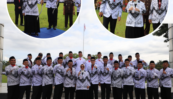 Upacara HGN dan HUT ke-80 PGRI, Bupati Purworejo Dorong Penguatan Kompetensi Guru