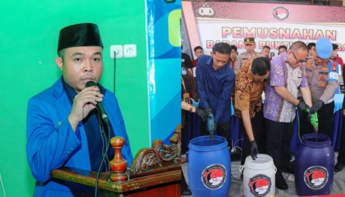 PKC PMII Sumsel Apresiasi Pemusnahan Puluhan Ribu Narkotika oleh Polda Sumsel