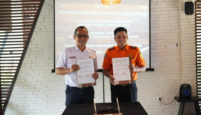 KAI Daop 5 Purwokerto dan Basarnas Cilacap Sepakati Kerja Sama Penanganan Keadaan Darura