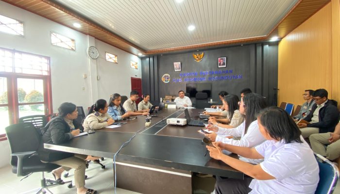 Kantor Pertanahan Kabupaten Humbang Hasundutan Gelar Rapat Evaluasi PSN TA 2025