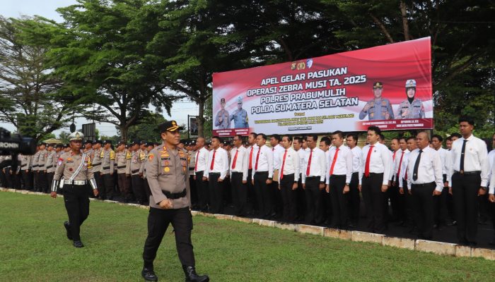 Polres Prabumulih Gelar Apel Pasukan Operasi Zebra Musi 2025