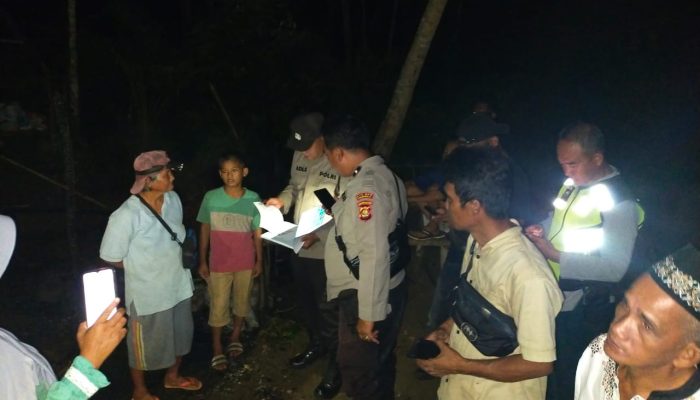 Polsek Prabumulih Barat Respon Cepat ke Lokasi Rumah Terbakar