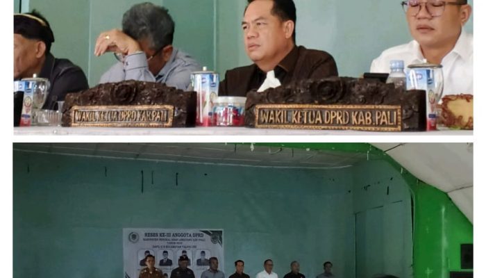 DPRD PALI Gelar Reses ke 3, H. Kristian  : Dewan Memiliki Tugas Untuk Menyerap Aspirasi Masyarakat