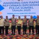 Polda Sumatera Selatan Gelar Awarding dan Rapat Reformasi Birokrasi Tahun 2025