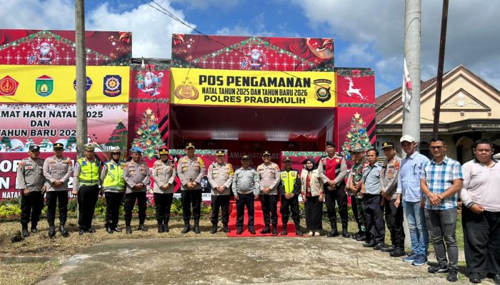 Polres Prabumulih Gelar Pospam dan Posyan Operasi Lilin Musi 2025 Jelang Nataru