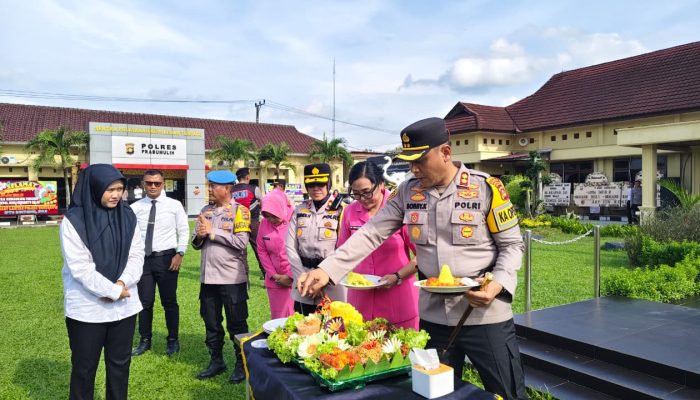 Polres Prabumulih Gelar Upacara Kenaikan Pangkat Personel
