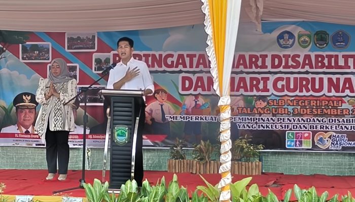 Bupati Pali Hadiri Acara Hari Disabilitas Internasional, Asgianto : SLB Negeri Pali Sangat Istimewa Bukan Minta Belas Kasih