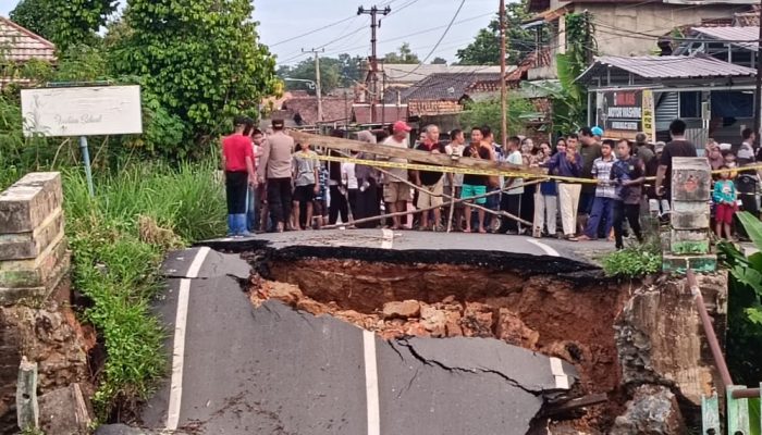 Polres Prabumulih Respon Cepat Jembatan di Jalan Tenggamus Amblas, Koodinasi Pecepatan Pembangunan