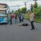 Satlantas Polres Prabumulih Respon Cepat Lakalantas Bus vs Sepeda Motor