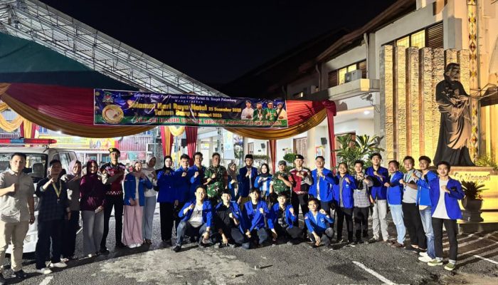 PC PMII Kota Palembang Pererat Toleransi Antarumat Beragama, Turut Jaga Keamanan Gereja Katolik Paroki St. Yoseph