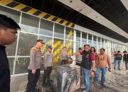 Tim Polres Prabumulih Olah TKP Insiden Kebakaran di Area Gedung Citimall Prabumulih