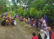 Doa Bersama Diatas Jalan Rusak, Warga Minta Bupati Sragen Segera Perbaiki Jalan Di Dusun Gadek Desa Gilirejo Sragen