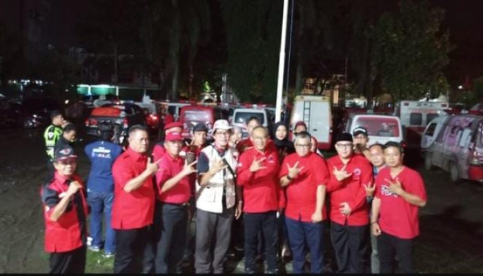 Dr. H.M Giri Ramanda N Kiemas, SE, MM Anggota DPR-RI Dari Fraksi PDIP Dapil Sumsel 2 Sambut Tim Baguna DPP Graha Merah DPC PDIP Muara Enim