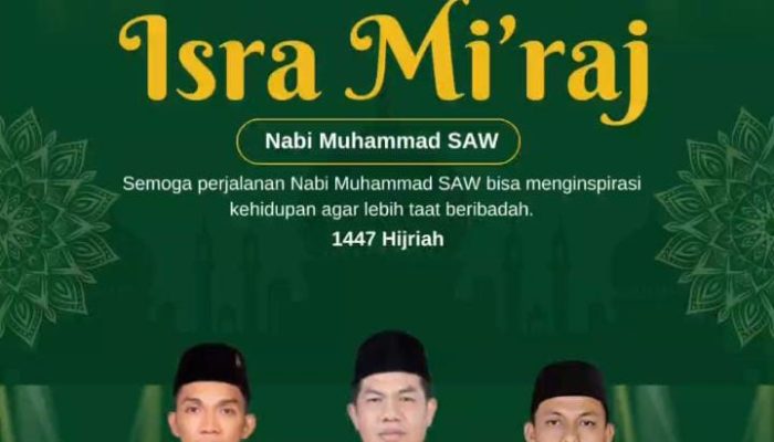 DPC PDIP Pali Ucapkan Selamat Hari Isra mi’raj tahu 1447 Hijiriah,  Hayati serta Tingkatkan Kualitas Beribadah Dan Akhlak