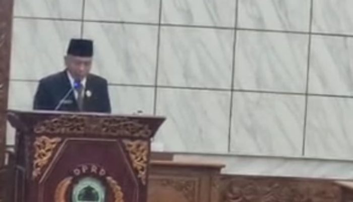 DPRD Pali Robinhud Asbi dari Fraksi Partai PDIP Sampaikan Pandangan Terhadap Empat Rancangan Peraturan Daerah