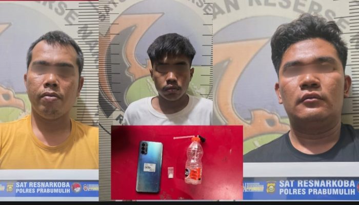 Polres Prabumulih Ungkap Kasus Penyalahgunaan Narkoba, 3 Pelaku Diamankan