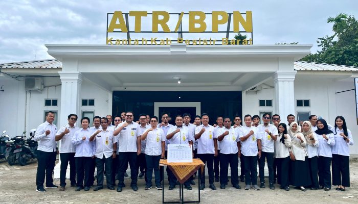 Dari Tanda Tangan ke Pembuktian, Kantor Pertanahan Pesisir Barat Perkuat Pakta Integritas