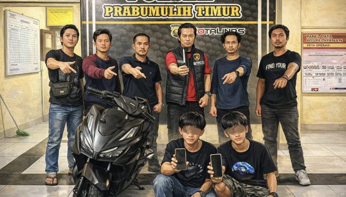 Polsek Prabumulih Timur Ungkap Kasus Curas, 2 Pemuda Tampan dan Barang Bukti Diringkus