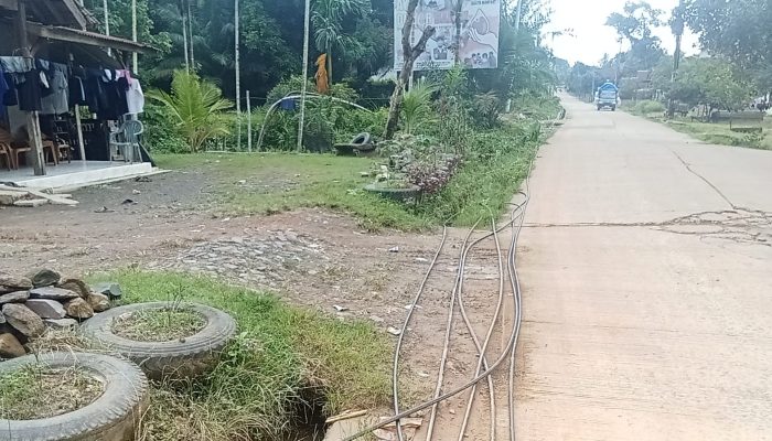 Proyek Penanaman Tiang dan Pemasangan Kabel Listrik di Desa Setia Jaya Diduga Belum Miliki Izin Lengkap