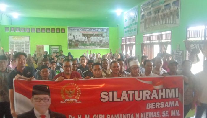 Dr. H. M. Giri Ramanda N Kiemas Gelar Sosialisasi 4 Pilar Kebangsaan Di Desa Simpang Tais dan Benuang Pali