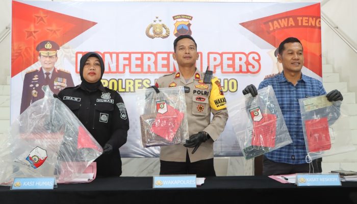 Pembobol Rumah Tewaskan Korban di Purworejo, Polres Purworejo Berhasil Ringkus Pelaku
